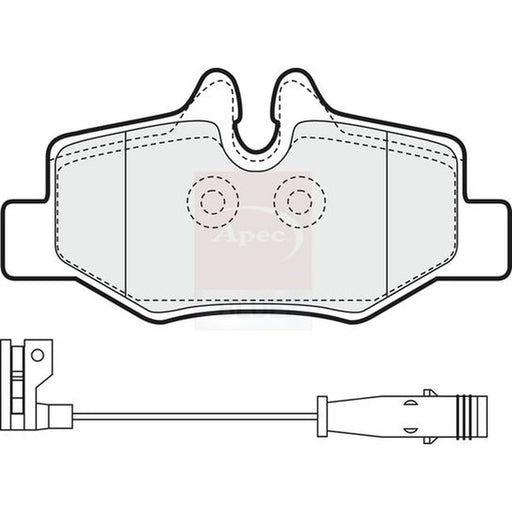 Apec Rear Brake Pad Set PD3106