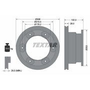 Textar 2 x Vented Rear Brake Discs 93177703