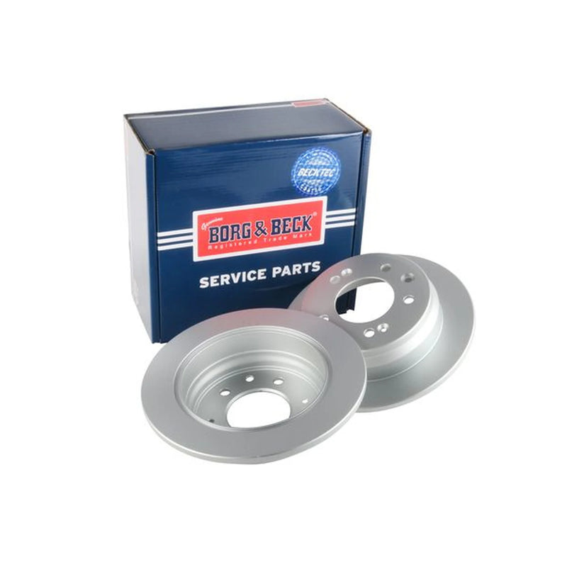 Borg & Beck 2 x Solid Rear Brake Discs BBD4699