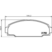 Mintex Front Brake Pad Set MDB1619