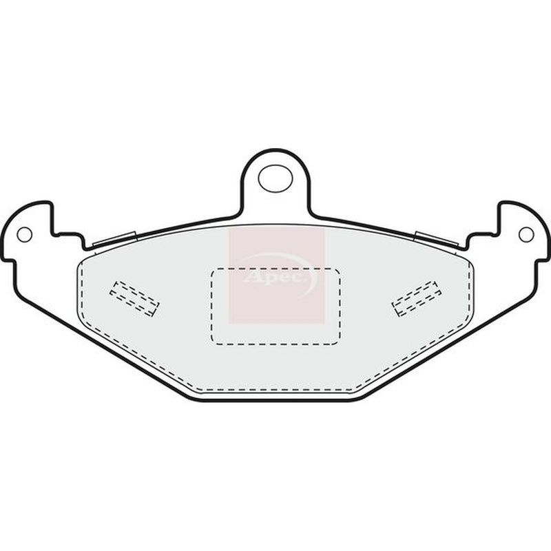 Apec Rear Brake Pad Set PAD1357