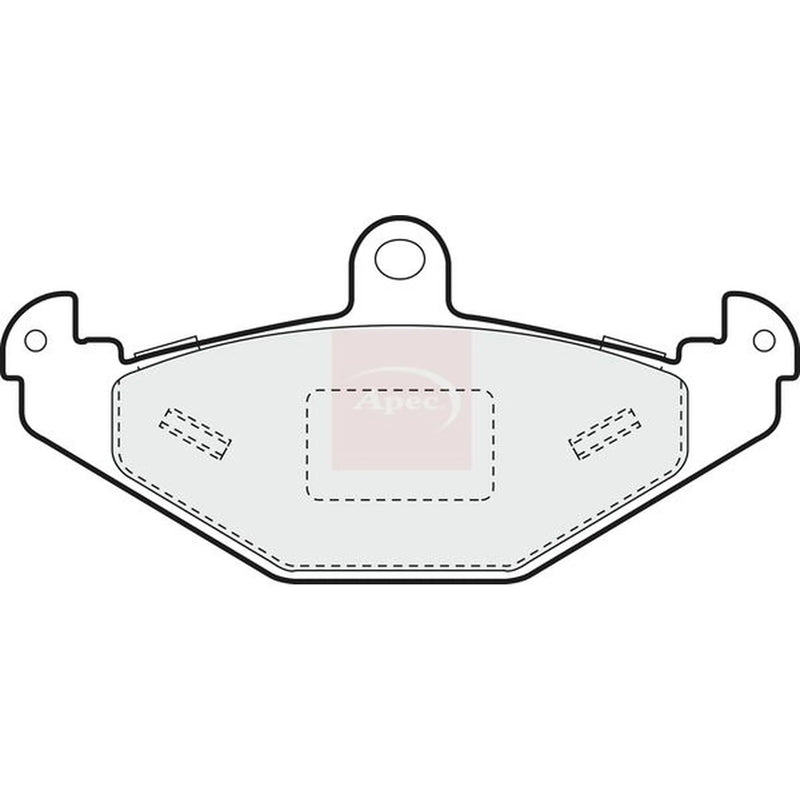 Apec Rear Brake Pad Set PAD1357
