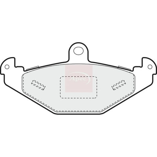 Apec Rear Brake Pad Set PAD1357