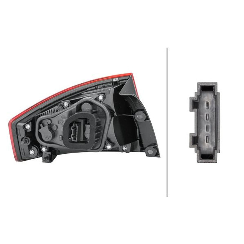Hella Tail Light / Lamp P21W Right 2SD 011 140-061
