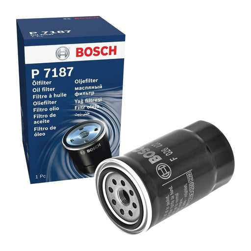 Genuine Bosch Car Oil Filter P7187 Fits Hyundai Santa Fe Crdi - 2.2 - 05-11 F026 Bosch  - Town Parts