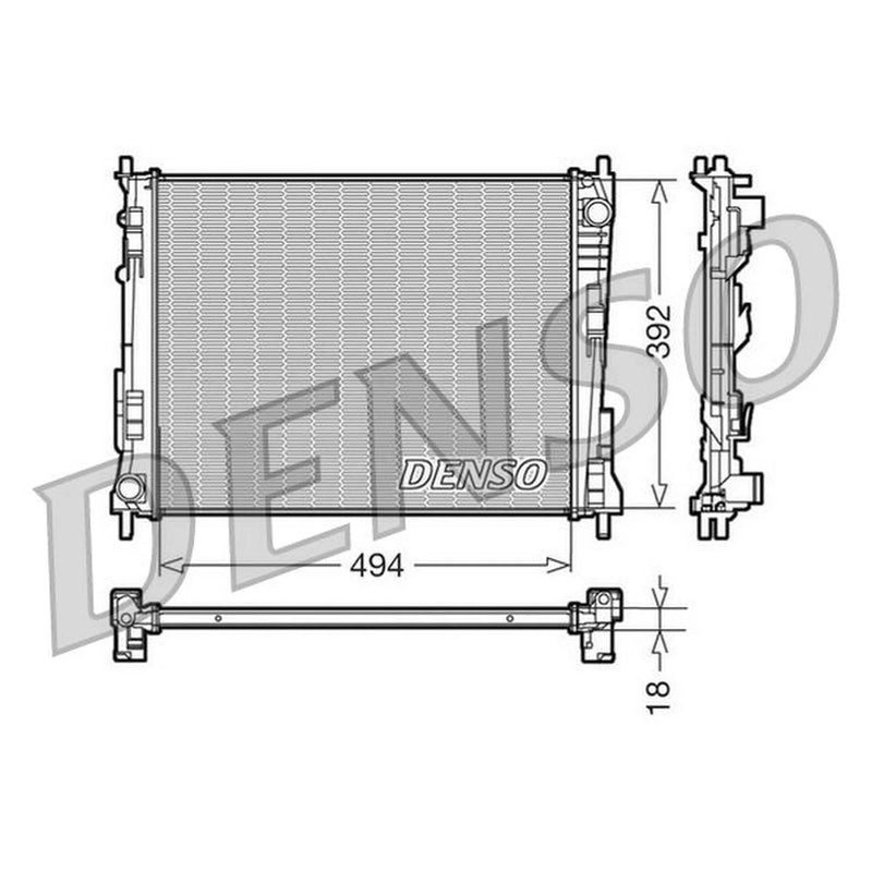 Denso Engine Radiator DRM23078