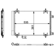 Mahle Air Conditioning Condenser AC 668 000P