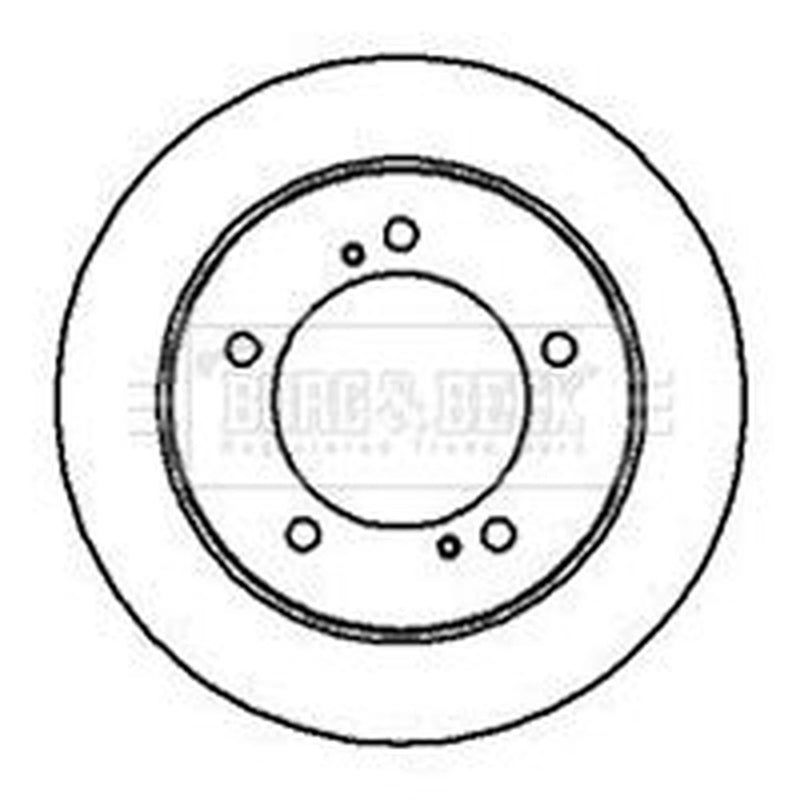 Borg & Beck 2 x Solid Front Brake Discs BBD5028