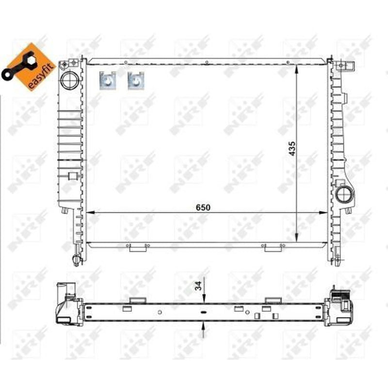 NRF Engine Radiator 509588