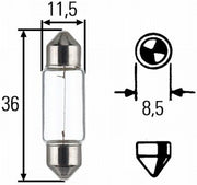 Hella 8GM 002 092-123 Bulb, licence plate light