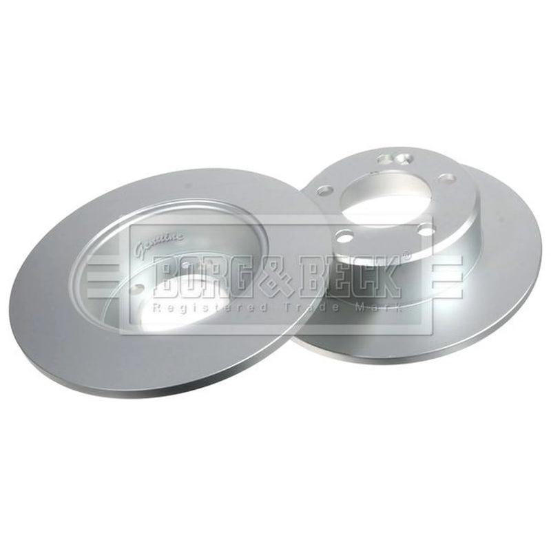 Borg & Beck 2 x Solid Rear Brake Discs BBD5165