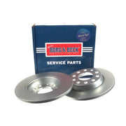 Borg & Beck 2 x Solid Rear Brake Discs BBD4284