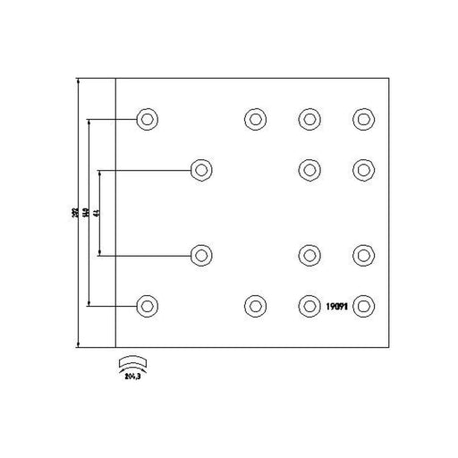 Textar Textar Cv Brake Lining Set 1909101