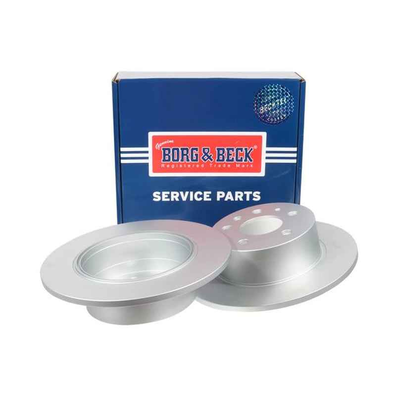 Borg & Beck 2 x Solid Rear Brake Discs BBD4825