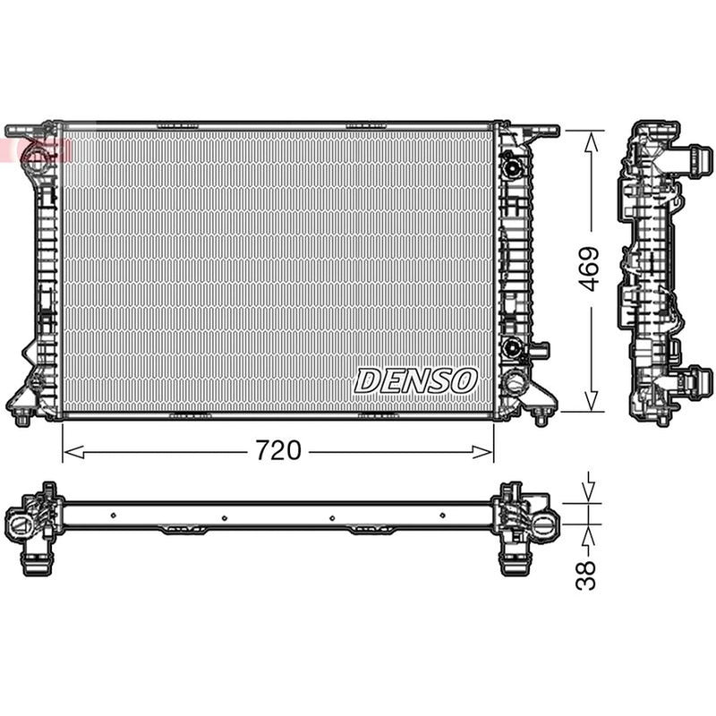 Denso Engine Radiator DRM02023