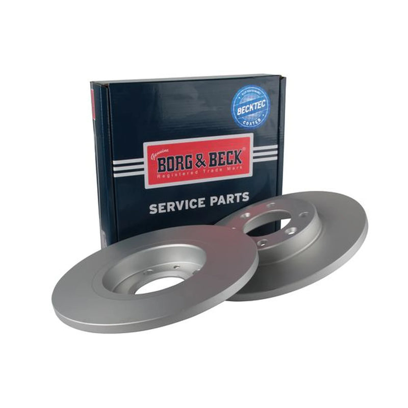Borg & Beck 2 x Solid Rear Brake Discs BBD5664