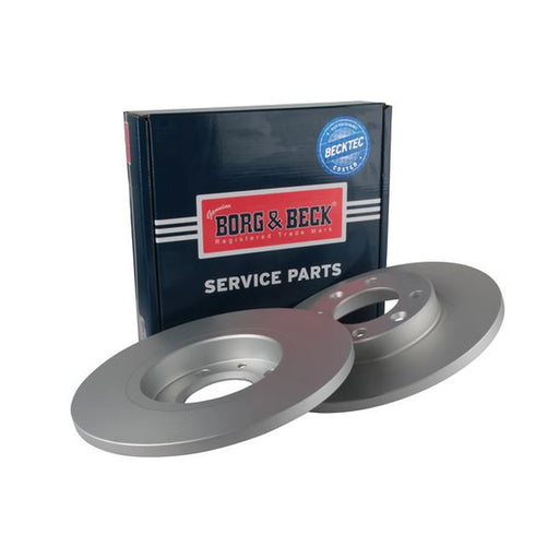Borg & Beck 2 x Solid Rear Brake Discs BBD5664