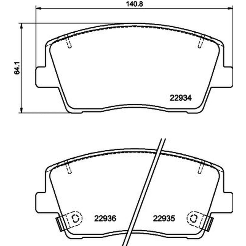 DON Front Brake Pad Set PCP1823