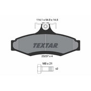 Textar Rear Brake Pad Set 2323701