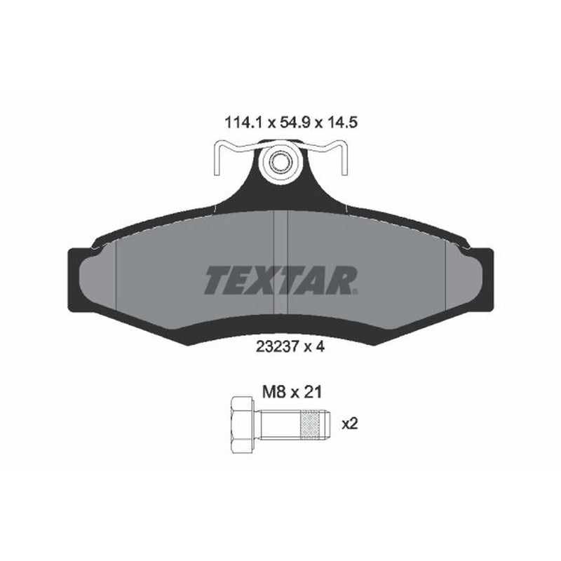 Textar Rear Brake Pad Set 2323701