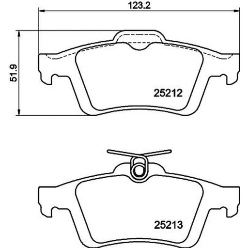 Mintex Rear Brake Pad Set MDB3150