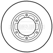 Borg & Beck 2 x Solid Brake Discs BBD6019S