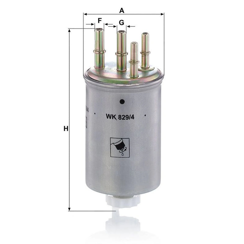 MANN-FILTER Fuel Filter Element WK 829/4 OE LR007311 LR010075 WJN500025
