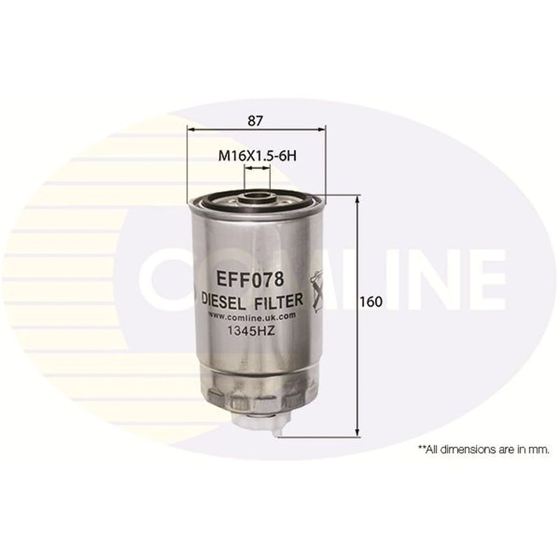 Comline Fuel Filter Element EFF078