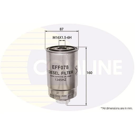 Comline Fuel Filter Element EFF078