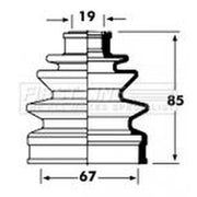 First Line Drive Shaft Bellow Kit Front Left FCB2355