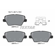 Textar Rear Brake Pad Set 2267501
