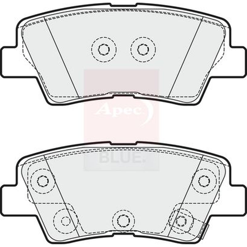 Apec Rear Brake Pad Set PD3374