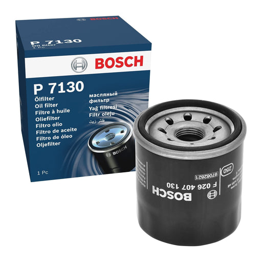 Genuine Bosch Car Oil Filter P7130 Fits Chevrolet Spark - 1.0 - 10- F026407130 Bosch  - Town Parts