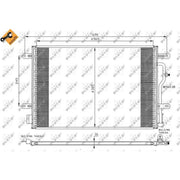 NRF Air Conditioning Condenser 35404