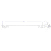 Juratek Brake Hydraulic Hose Line Rear JBH1579L