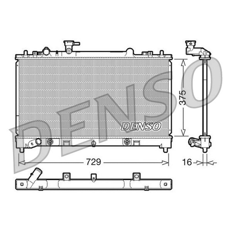 Denso Engine Radiator DRM44022