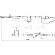 Apec Handbrake Cable Right Rear CAB1215