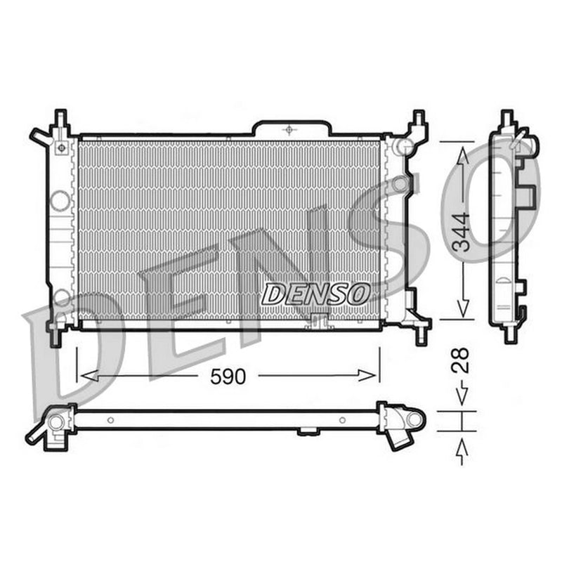 Denso Engine Radiator DRM20015