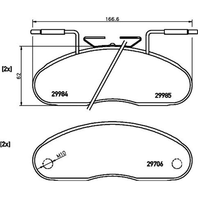 Mintex Front Brake Pad Set MDB1729