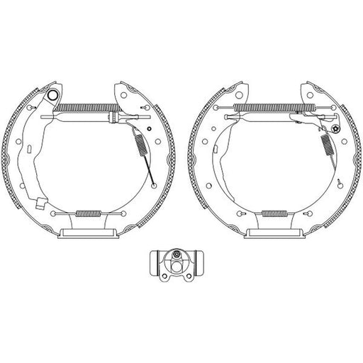 Mintex Brake Shoe Set Axle Kit MSP201