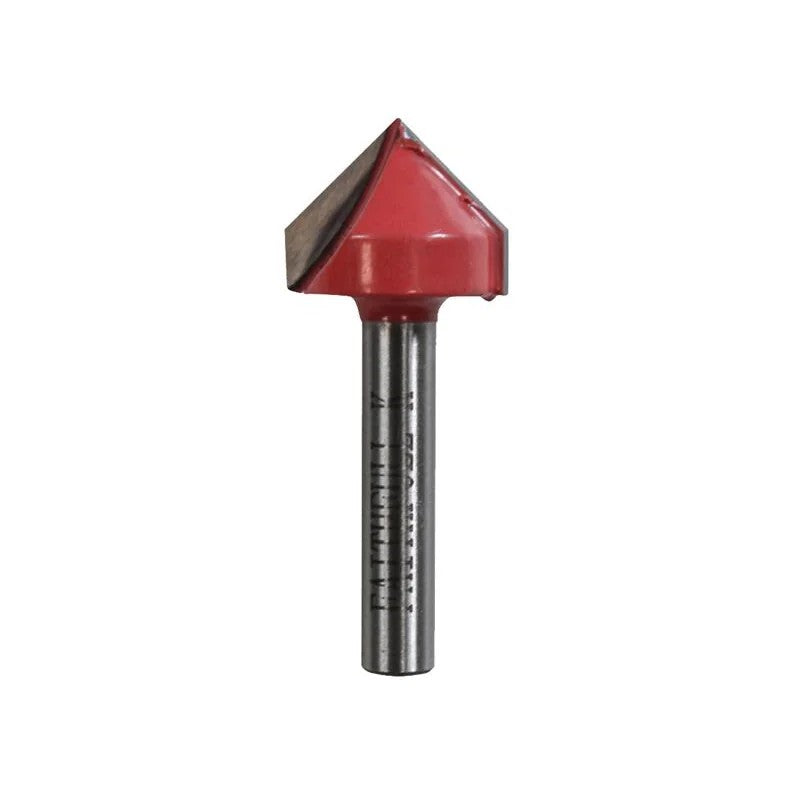 Faithfull Router Bit TCT V-Groove 13.0mm x 19.1mm 1/4in Shank - FAIRB51