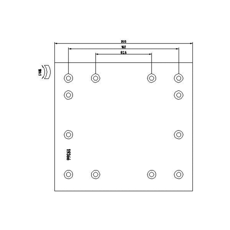 Textar Textar Cv Brake Lining Set 1936605 1936605