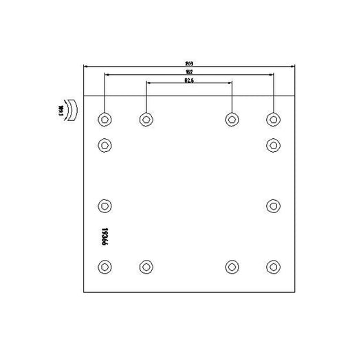 DON Don Cv Brake Lining Set RW123S7329