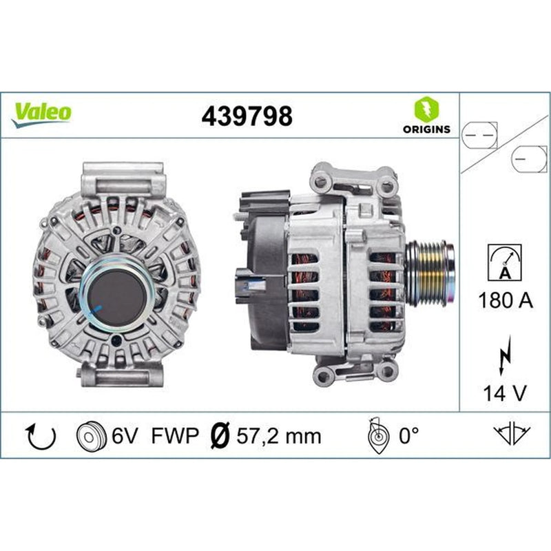 Valeo Car Alternator 12V 439798