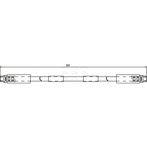 Apec Brake Hydraulic Hose Line Front HOS3631