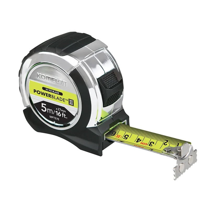 Komelon PowerBlade™ II Pocket Tape 5m/16ft (Width 27mm) - MPT57E