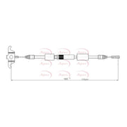 Apec Handbrake Cable Centre CAB1135