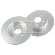 Borg & Beck 2 x Solid Rear Brake Discs BBD5210