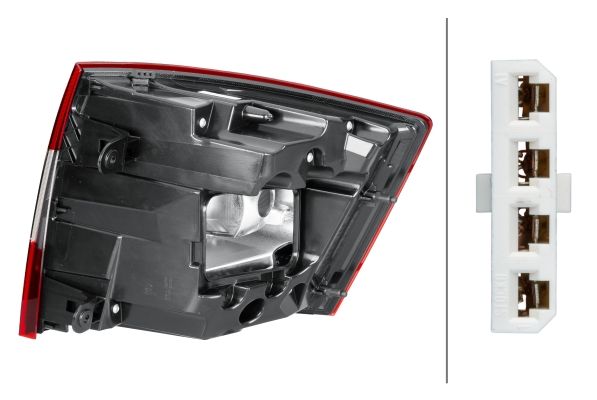 Hella 9EL 354 848-031 Tail Light Assembly