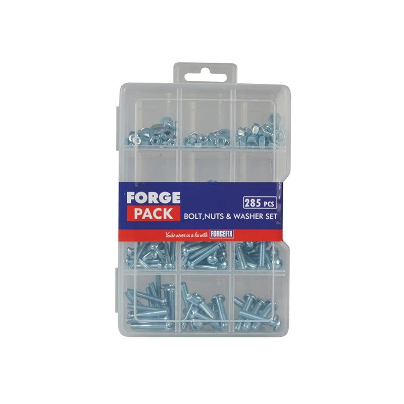 ForgeFix Bolt Nut & Washer Kit ForgePack 285 Piece - FPNWSET